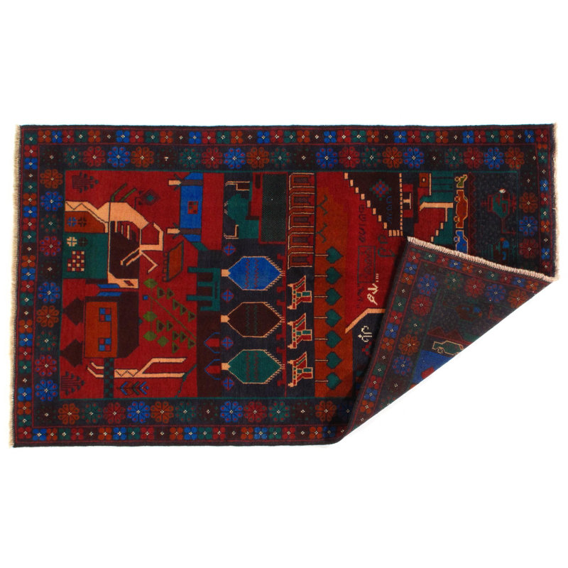 Afghan Baluch Wool Southwestern Indoor Rug