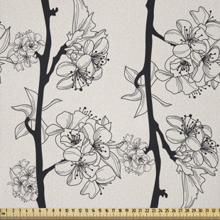 Branches of Japanese Traditional Sakura Multi-Purpose Fabric