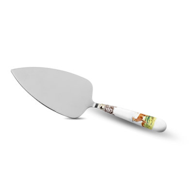 Spode – Woodland – Spode Woodland Cake Server – BrownWhite