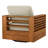 Acacia Wood Swivel Patio Armchair