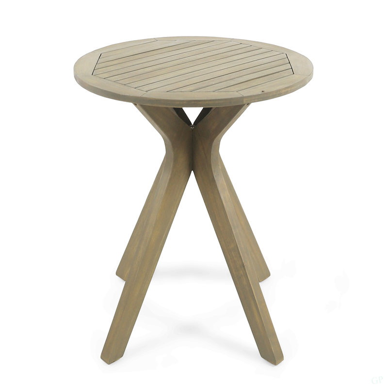 Acacia Wood Coffee Table, Gray