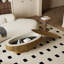 Table basse 47 po ovale avec rangement
