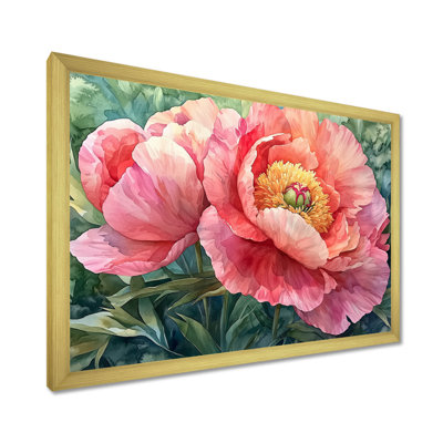 Pivoine d'été en pleine floraison III - pivoine, art mural