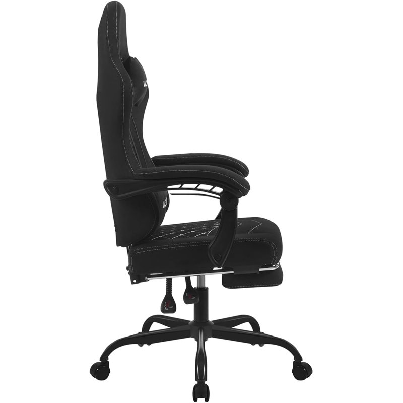 WOLTU Adjustable Reclining Swiveling PC & Racing Game Chair, Black/White