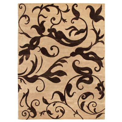 Metro-Velvet Floral Area Rug