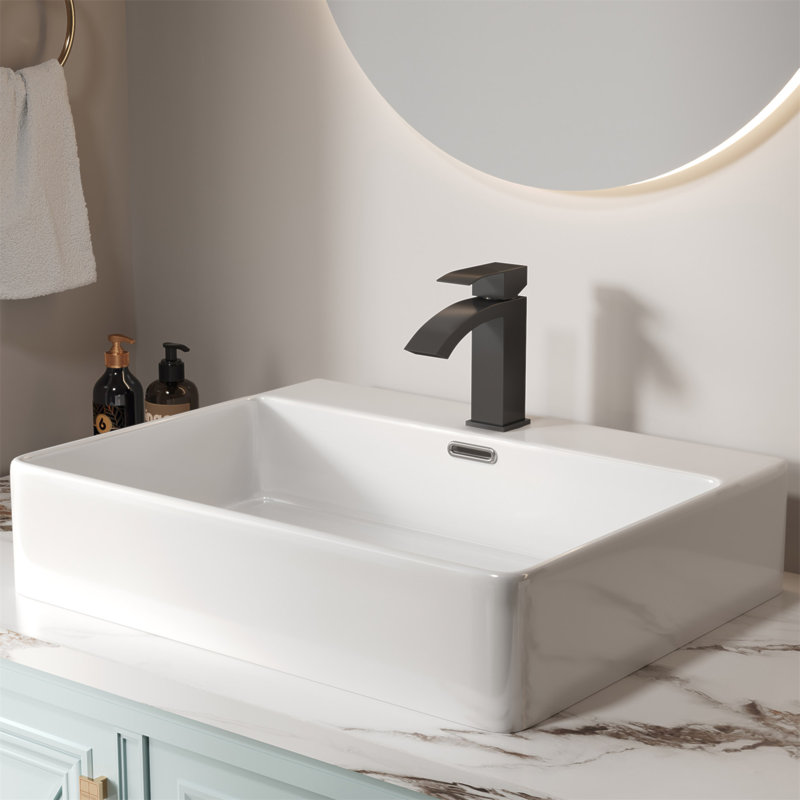 Robinet de salle de bain à poignée simple 6,68 "certifié CUPC