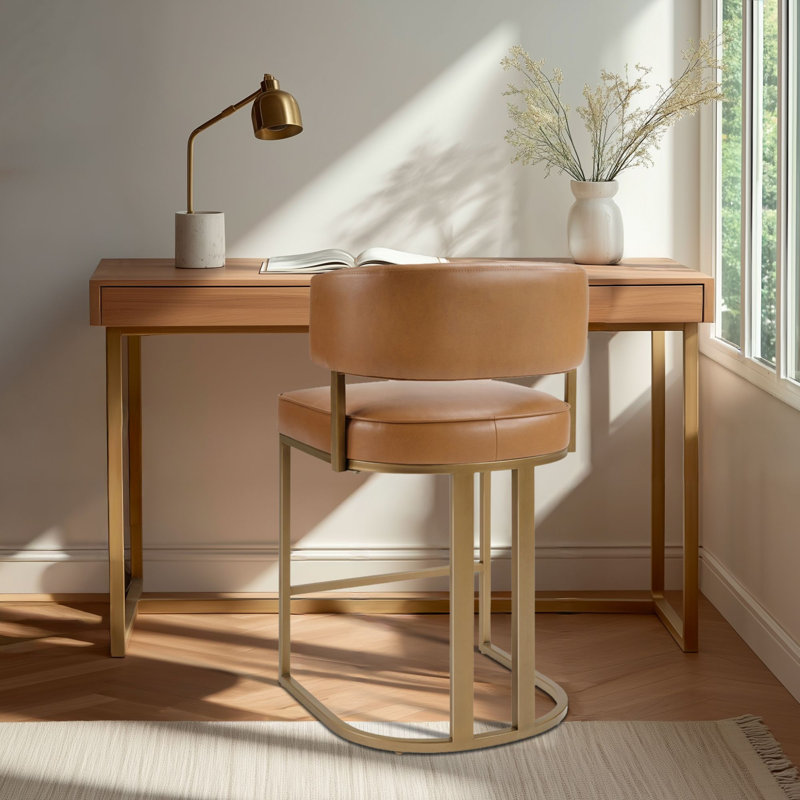 Tabouret de comptoir August, Brown