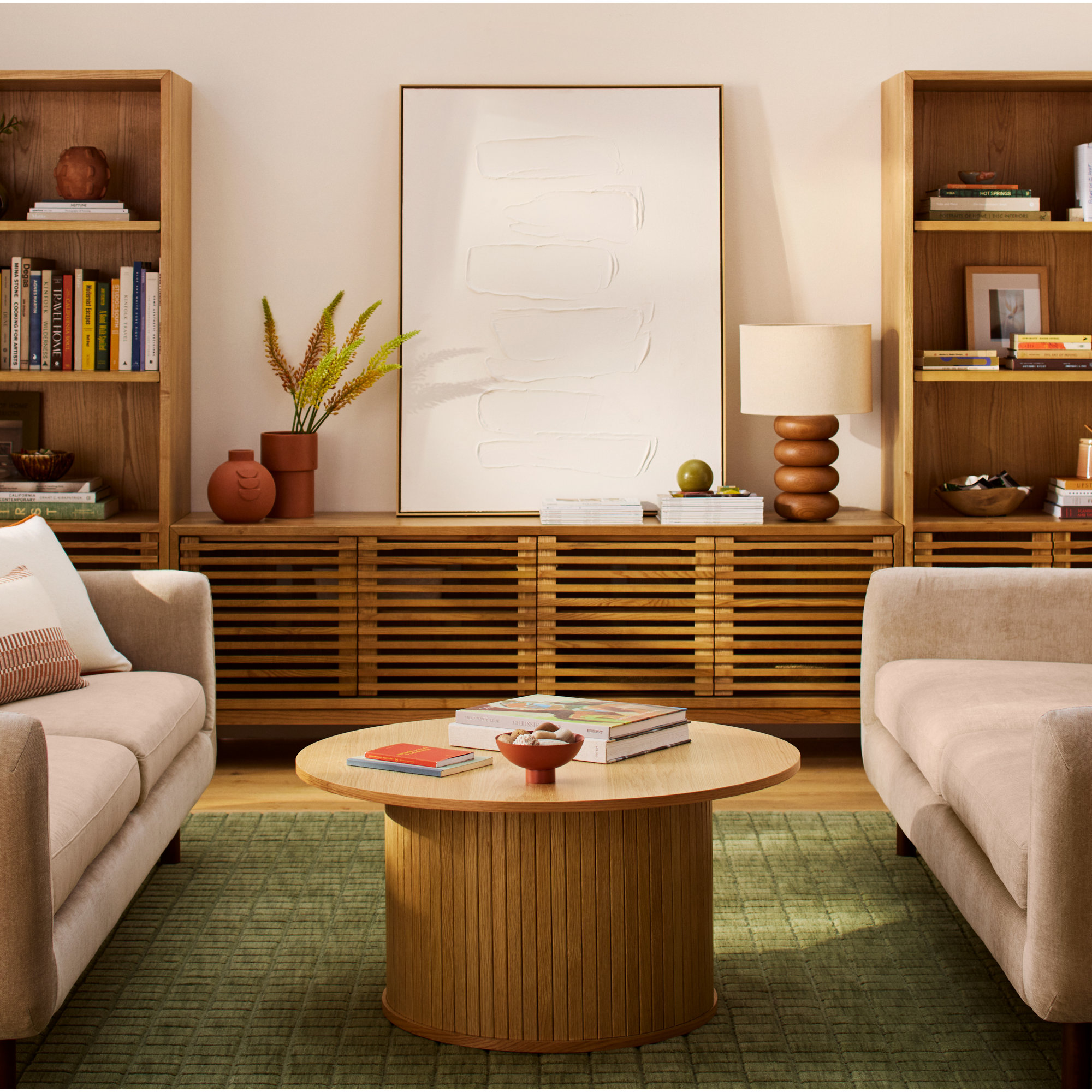 Finnian 78'' Media Console, Light Oak