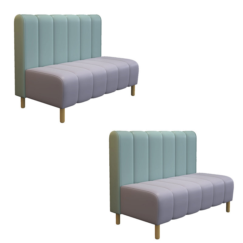Banc rembourré en similicuir Modern Light Luxury