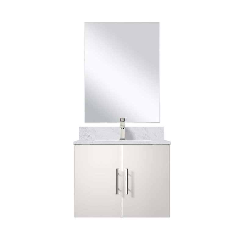 Ensemble de meuble-lavabo avec robinet et miroir DEL