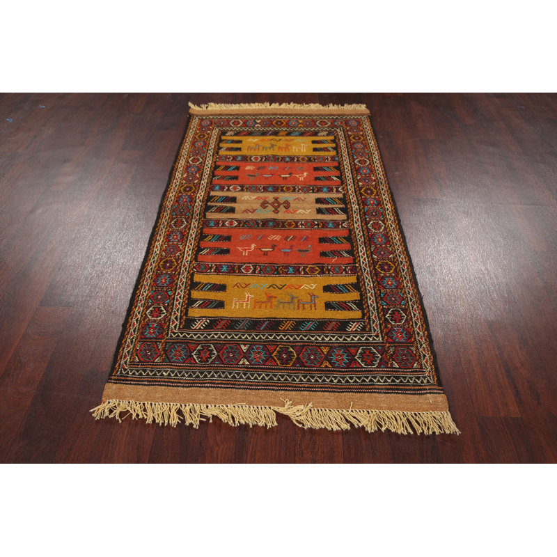 One-of-a-Kind 3'3'' X 5'11'' New Age Wool Area Rug in