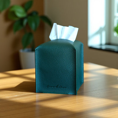 Modern PU Leather Tissue Box Cover