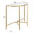 Markley Forged Metal Half Moon Console Table-1834027859