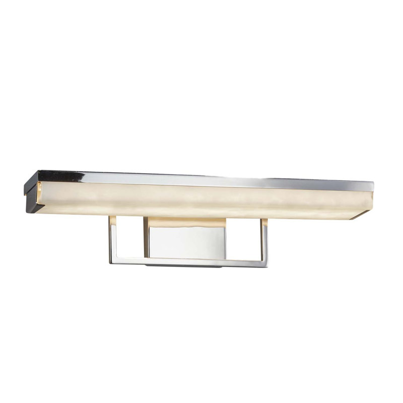 Éclairage pour salle de bain 1 lumière DEL à intensité variable Leith, Noir mat, Nuages