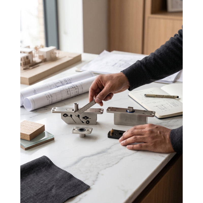 Ensemble de charnières de porte à fermeture automatique Axis Pivot System