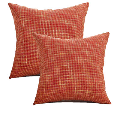 Solid Colour Linen Reversible Pillow Cover