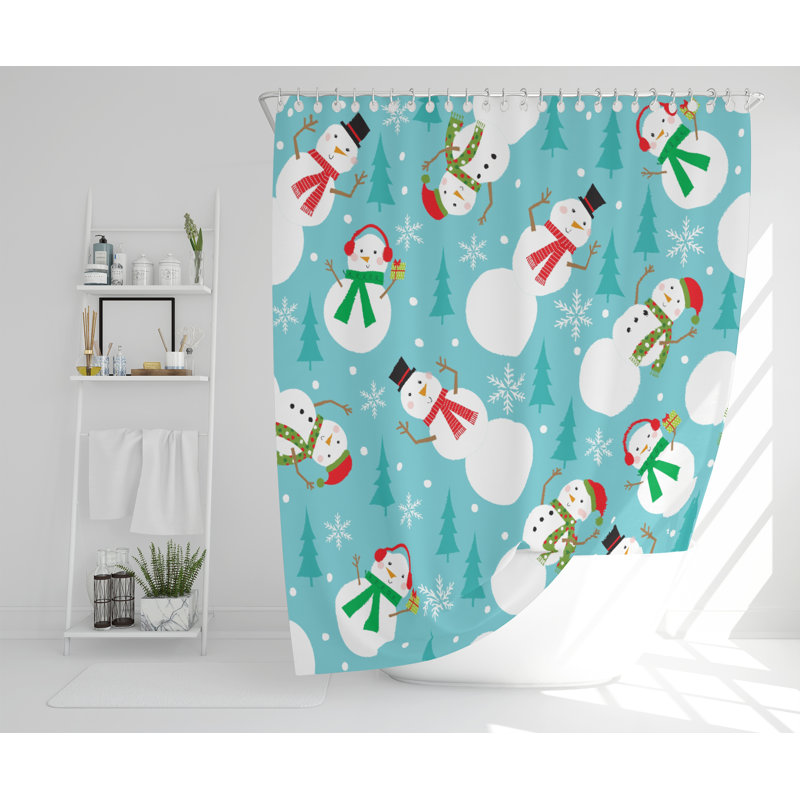 Delong Polyester Shower Curtain Set