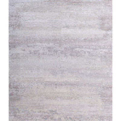 Area Rug in Silver
