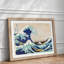 The Great Wave Off Kanagawa by Katsushika Hokusai - Framed Print-55738224-55738227