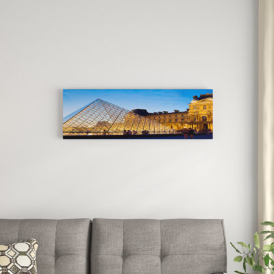 " Pyramid In Front Of A Museum, Louvre Pyramid, Musee Du Louvre, Paris, Ile-de-France, France " by Panoramic Images