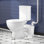 Toilette macérante 750W avec 4 entrées et deux pièces pour le sous-sol