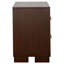 Table de chevet 2 tiroirs Polk Cappuccino