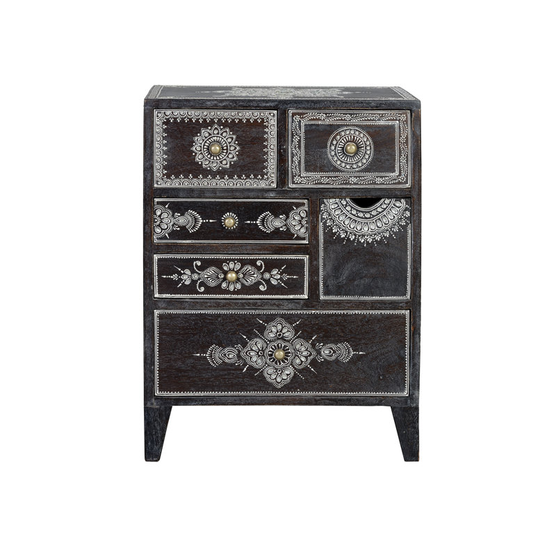 Francine Solid Wood 45 cm W Chest of 6 Drawers