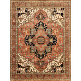 High-Quality Hand-Knotted Red Area Rug