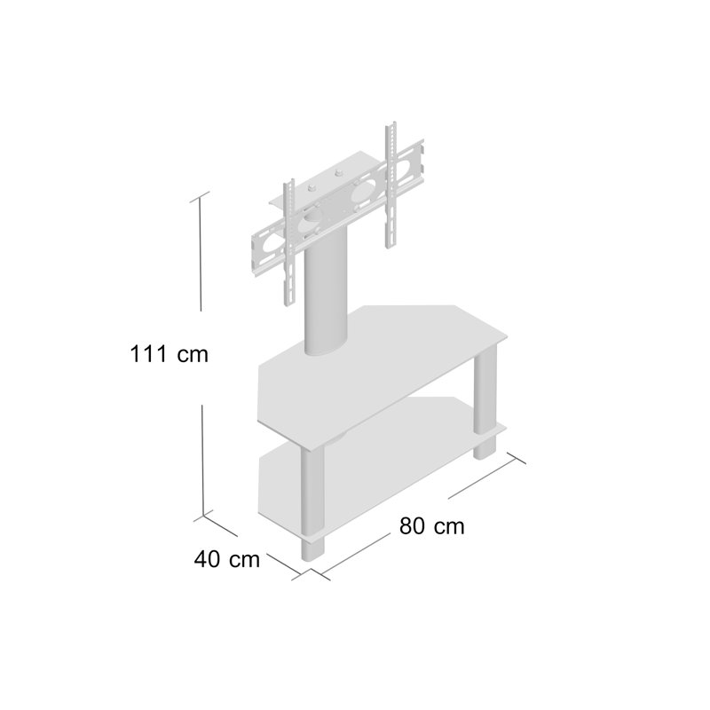 Ulmer Unfinished TV Stand for TVs up to 32", Light oak