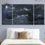 Reproduction d’art sur toile tendue avec effet nocturne paysage marin-38251967