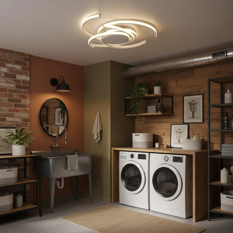 Codie 3- Light 21.3 Inches White Led Semi Flush Mount with Remote Control, White, 3.9" H x 21.3" W x 21.3" D