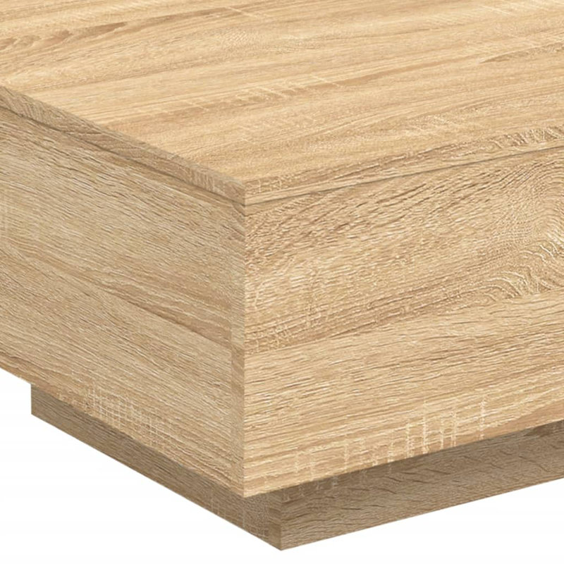Bronda Four Leg Coffee Table, 31cm H x 55cm W x 55cm D, Sonoma Oak