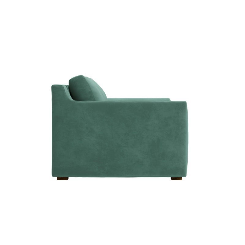 Elevate Loveseat, Seafoam Recycled Velvet