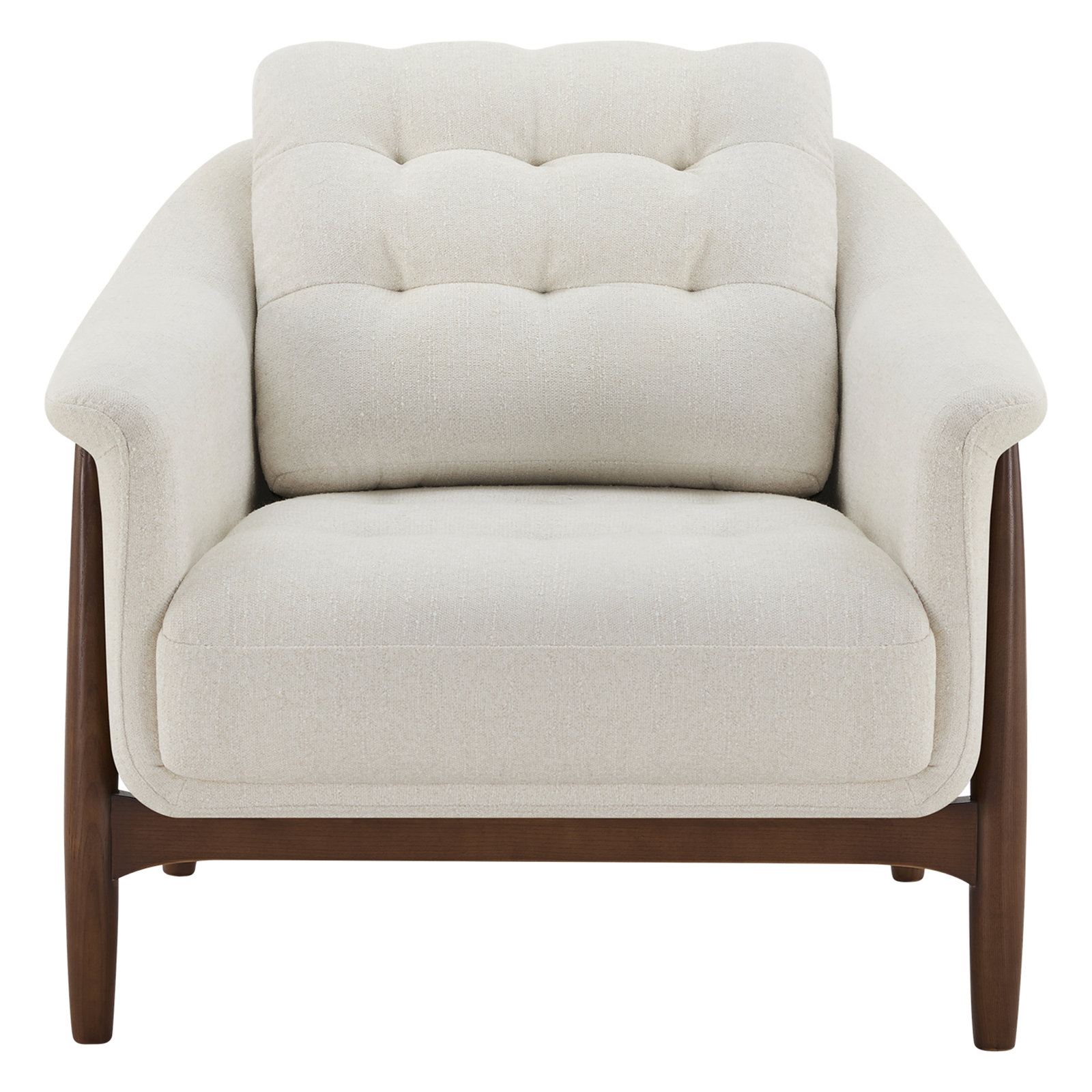 Ashford 32.7" Upholstered Armchair, White