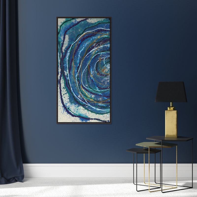 All Mixed Up V Painting by Danielle Davis, Black Framed