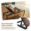 Lit de jour ergonomique inclinable pour le patio avec dossier réglable à 6 positions - Chaise longue d'extérieur pour la plage ou la cour-428859713