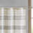 Cotton Stripe Printed Shower Curtain With Tassel