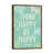 Classic Brown Wood Floater Framed