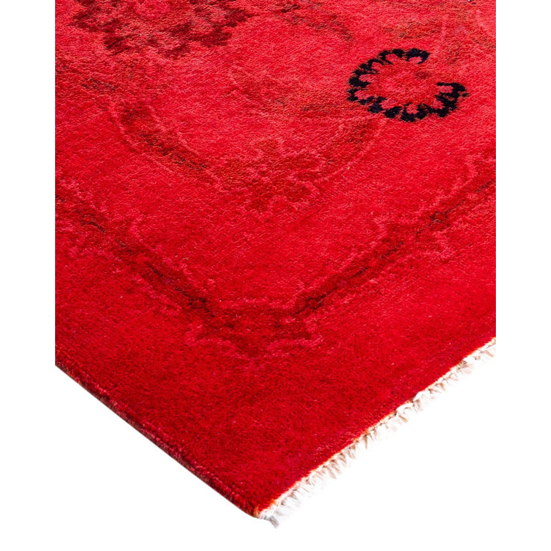 Overyed One-of-a-Kind Rectangle 4'1" X 6'2" Hand Knotted Area Rug
