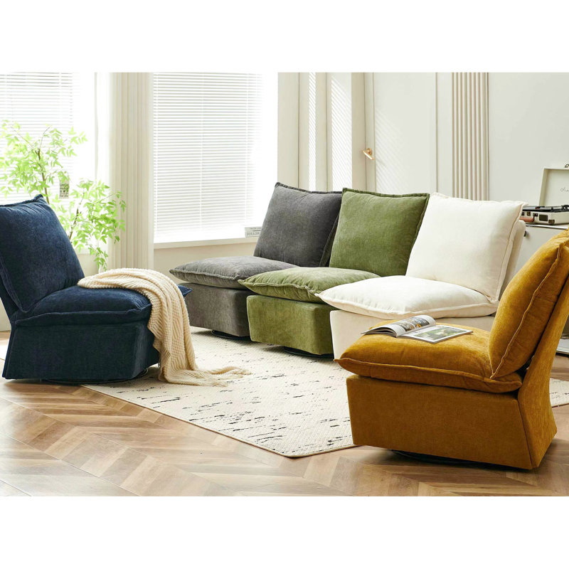 Chaise berçante en chenille pour un plaisir à long terme, Vert