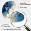 «Blue and Gold Marble Clouds X - Unique Shape Fractals», art mural, reproduction de sculpture murale asymétrique en métal-103972852