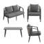 Ensemble de table et chaises de patio décontracté Modern Comfort-422160471