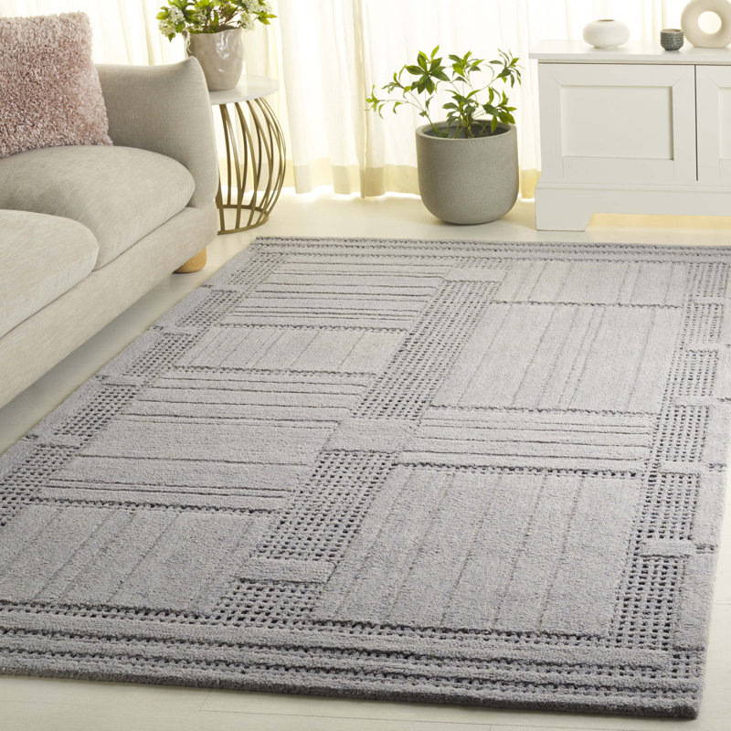Harvest Hand Tufted Wool; Cotton Abstract Indoor Rug, Rectangle 3' x 5'