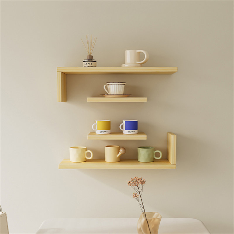 Solid Wood Floating Wall Shelf, 7.87" H x 27.55" W x 2" D
