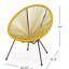 Chaise Anson (ensemble de 2) - Jaune-942916150