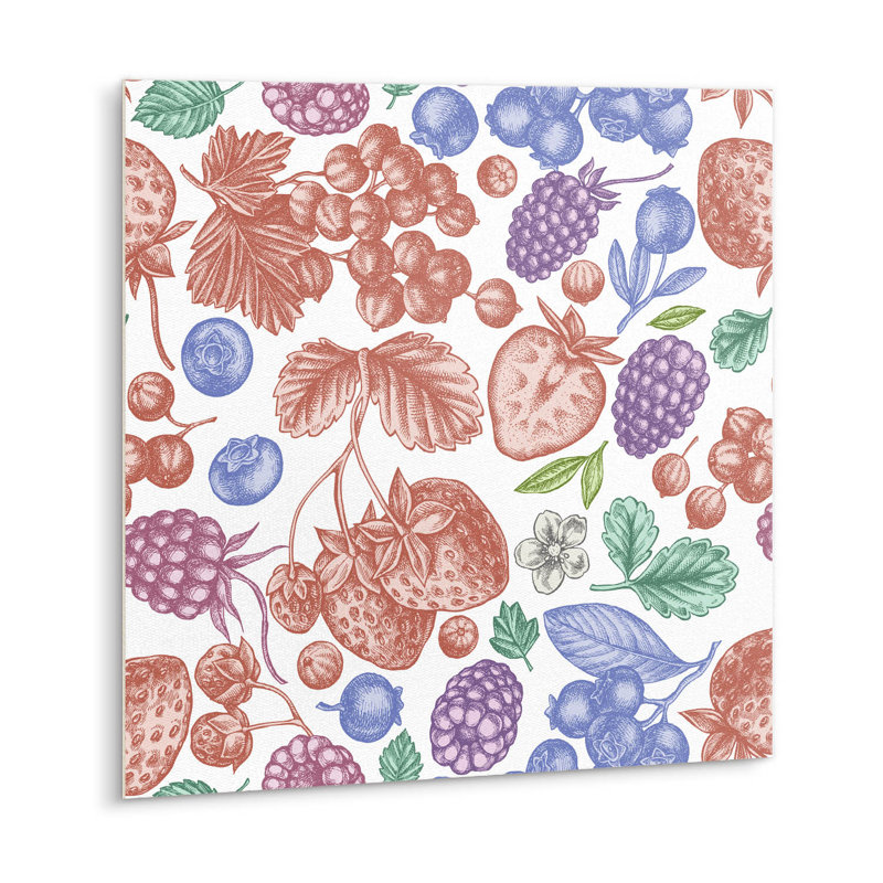 Self Adhesive Vinyl Splashback Wall Tiles Sticker Peel Stick set 9 pieces 30x30 cm Colorful fruits