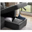 Canapé modulaire convertible rembourré avec méridienne coulissante