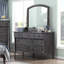 7-Drawer Dresser with Mirror, Traditional Classic Bedroom Storage Furniture