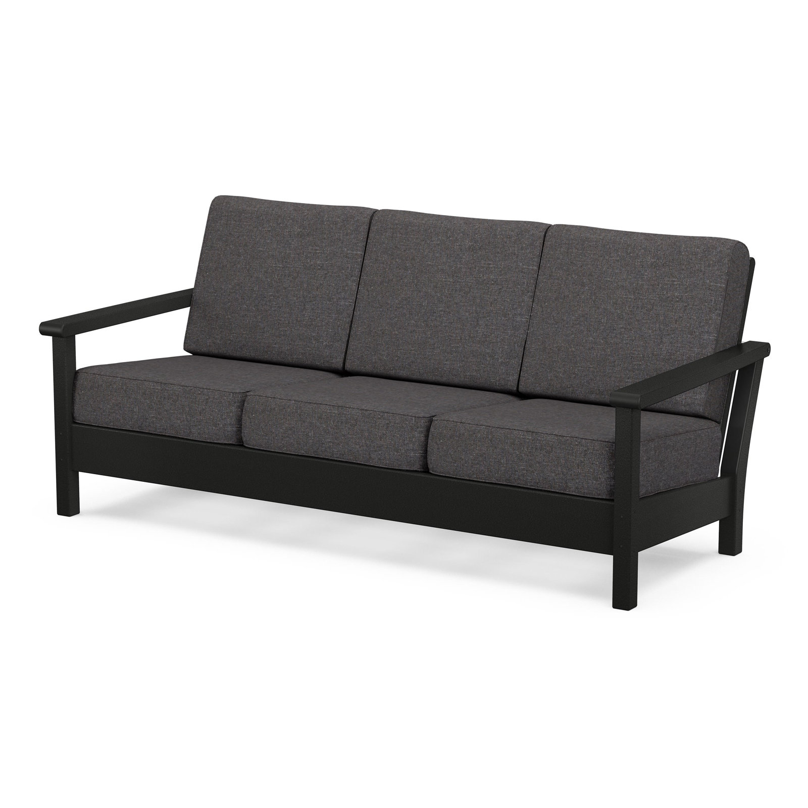 Harbour Deep Seating Sofa, Ash Charcoal, Black