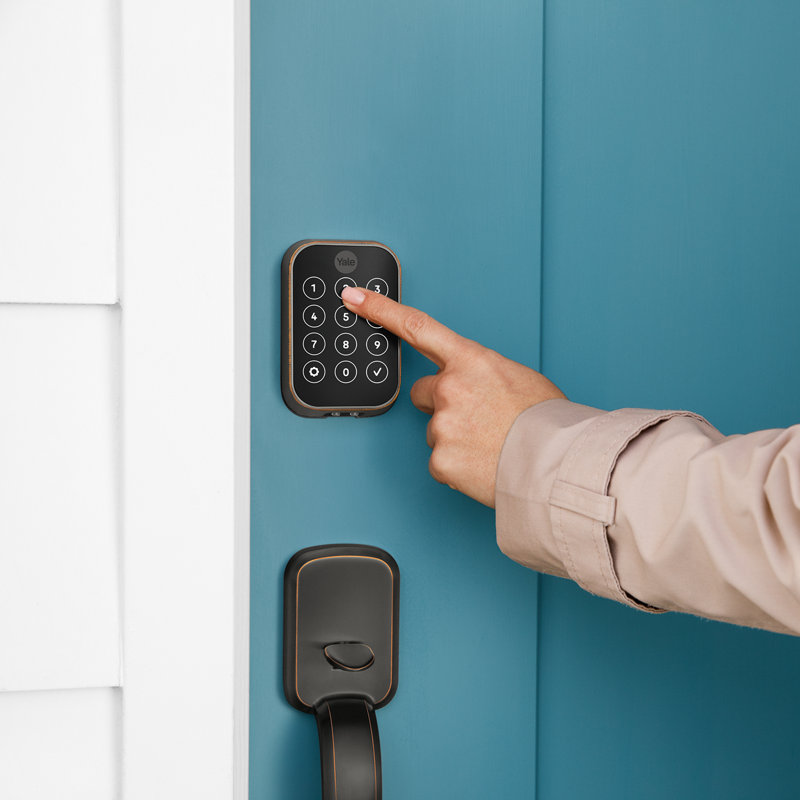 Serrure intelligente sans clé à écran tactile Yale Assure Lock 2 avec Bluetooth, Bronze frotté à l'huile, Bluetooth
